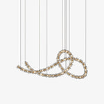Gabriel Knot LED Chandelier – Customizable Modern Statement Lighting for Luxury Interiors