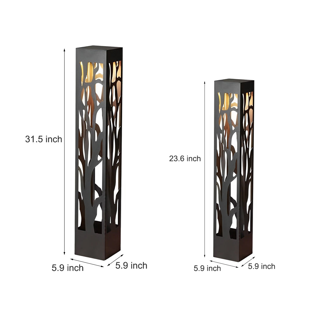 Novel Hollow Out Design Solar Lawn Lamp Ha077240