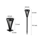 Intelligent Solar LED Pathway Lights with Tapered Black Design