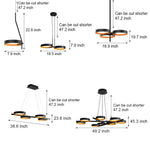 Light Guide Ring 1 2 3 4 9 Light Chandelier