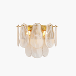 Art Deco French Glass Wall Sconce in Copper, Nickel, or Black