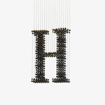 Charcoal Hanging Chandelier with Integrated LED – Modern Architectural Pendant