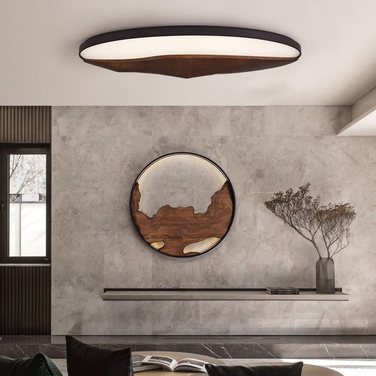 half-mountain-ceiling-lamp