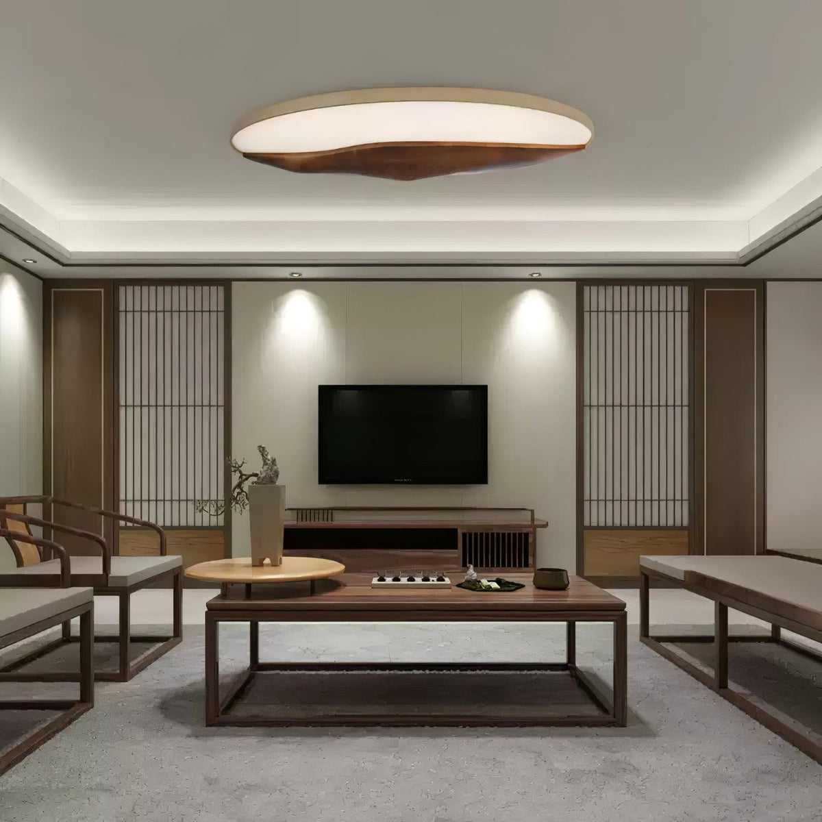 half-mountain-ceiling-lamp
