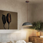 Half Dome Vintage Ceramic Pendant Lamp