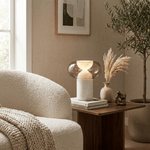 Halo Alabaster Table Lamp – Sculptural LED Accent Light for Modern Interiors