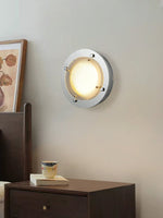 Halo Grid Modern LED Flush Mount Ceiling Light in Silver and White