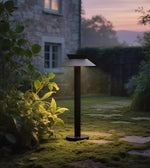 Halo Stem Outdoor Path Light – Modern LED Bollard for Walkways & Gardens