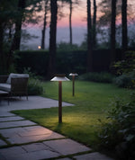 Halo Stem Outdoor Path Light – Modern LED Bollard for Walkways & Gardens