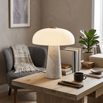 Haloire Marble Table Lamp – Modern Sculptural LED Desk Light