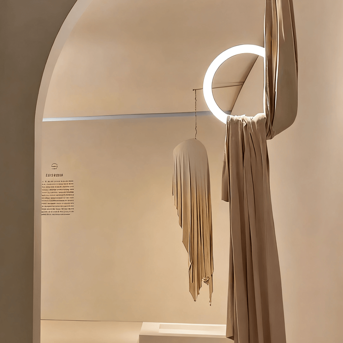 Hammock Fabric Pendant Light – Sculptural Designer Ceiling Lamp