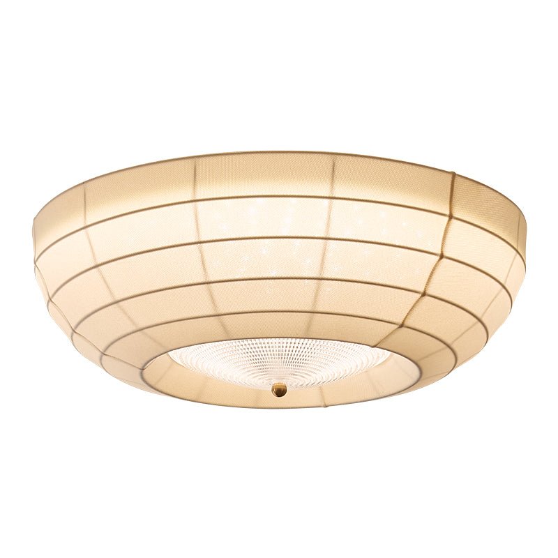 Hana Flush Mount Ceiling Light in Fabric and Crystal