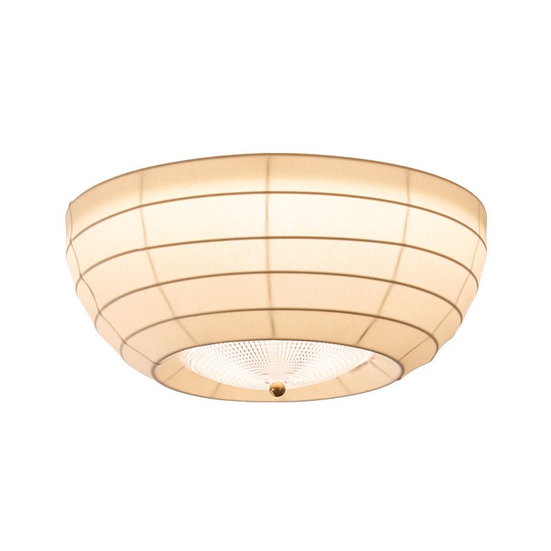 Hana Flush Mount Ceiling Light in Fabric and Crystal