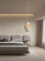 Hand Built White Pendant Lamp