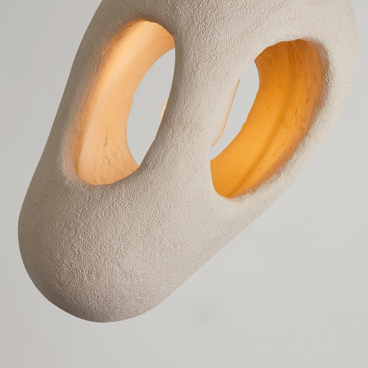 Hand Built White Pendant Lamp