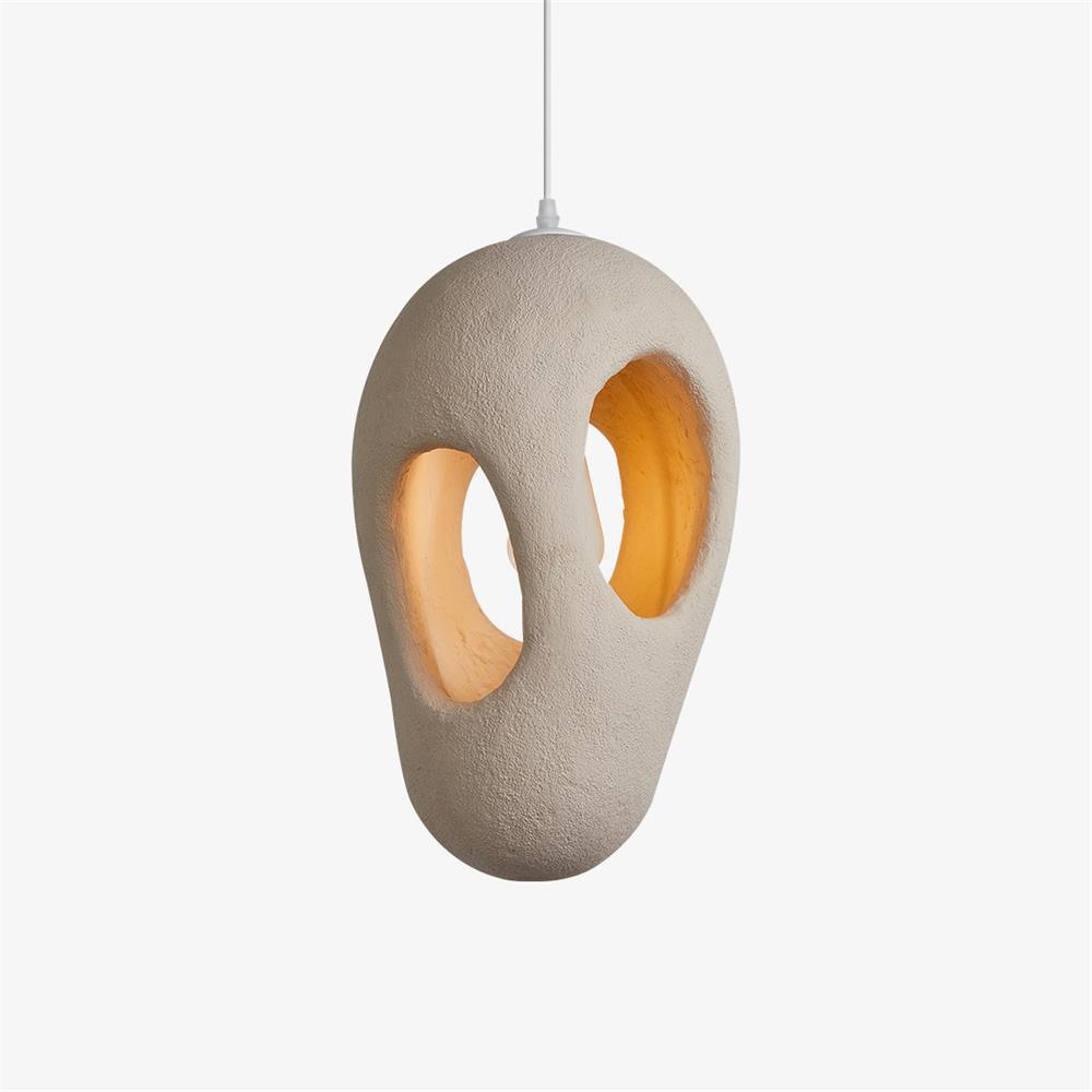 Hand Built White Pendant Lamp
