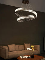 Aurelia LED Chandelier – Modern Hanging Ring Light for Dining & Living Spaces