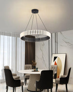 Aurelia LED Chandelier – Modern Hanging Ring Light for Dining & Living Spaces