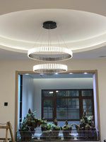 Aurelia LED Chandelier – Modern Hanging Ring Light for Dining & Living Spaces