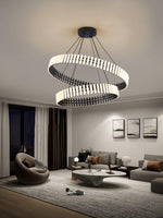 Aurelia LED Chandelier – Modern Hanging Ring Light for Dining & Living Spaces