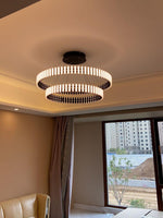 Aurelia LED Chandelier – Modern Hanging Ring Light for Dining & Living Spaces