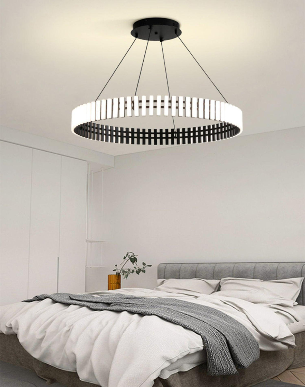 Aurelia LED Chandelier – Modern Hanging Ring Light for Dining & Living Spaces