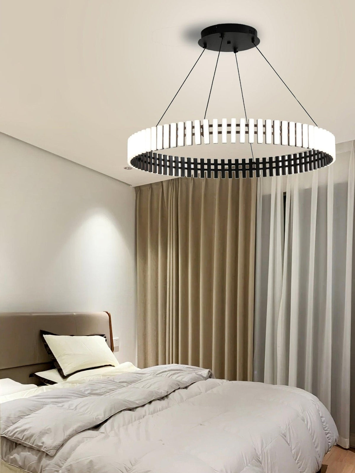 Aurelia LED Chandelier – Modern Hanging Ring Light for Dining & Living Spaces