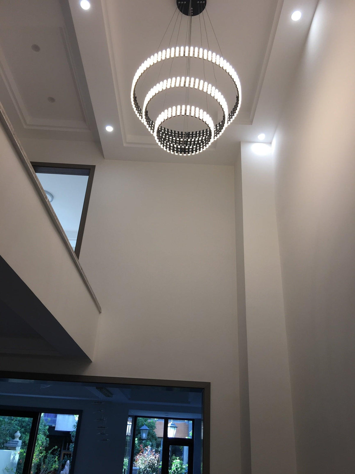 Aurelia LED Chandelier – Modern Hanging Ring Light for Dining & Living Spaces