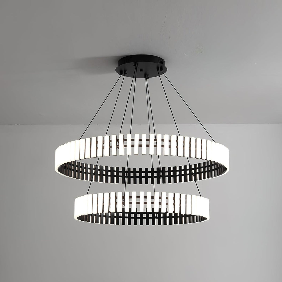 Aurelia LED Chandelier – Modern Hanging Ring Light for Dining & Living Spaces