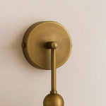 Harlin Alabaster Wall Sconce – Brass Modern Wall Light for Bedroom & Living Room