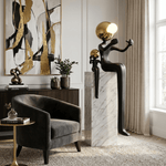 Harmony Duo Sculpture Floor Lamp with Marble Base