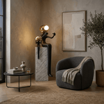 Harmony Duo Sculpture Floor Lamp with Marble Base