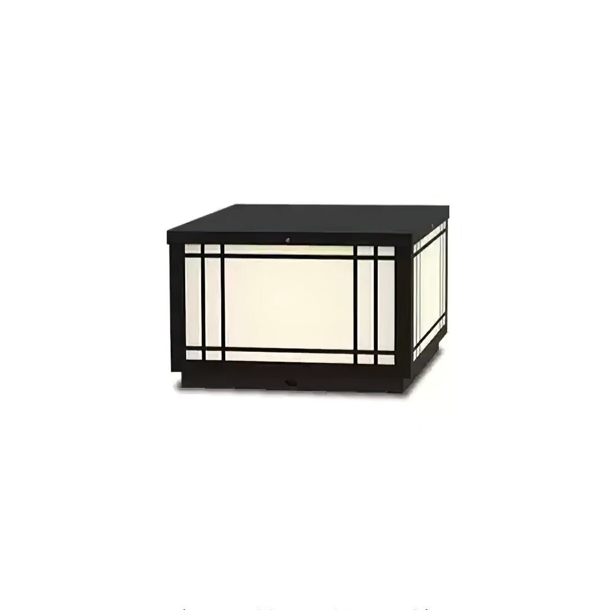 Harrison Solar Cube Outdoor Lantern – Modern Architectural LED Garden Light