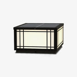 Harrison Solar Cube Outdoor Lantern – Modern Architectural LED Garden Light
