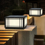 Harrison Solar Cube Outdoor Lantern – Modern Architectural LED Garden Light
