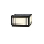 Harrison Solar Cube Outdoor Lantern – Modern Architectural LED Garden Light