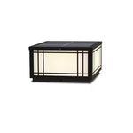 Harrison Solar Cube Outdoor Lantern – Modern Architectural LED Garden Light