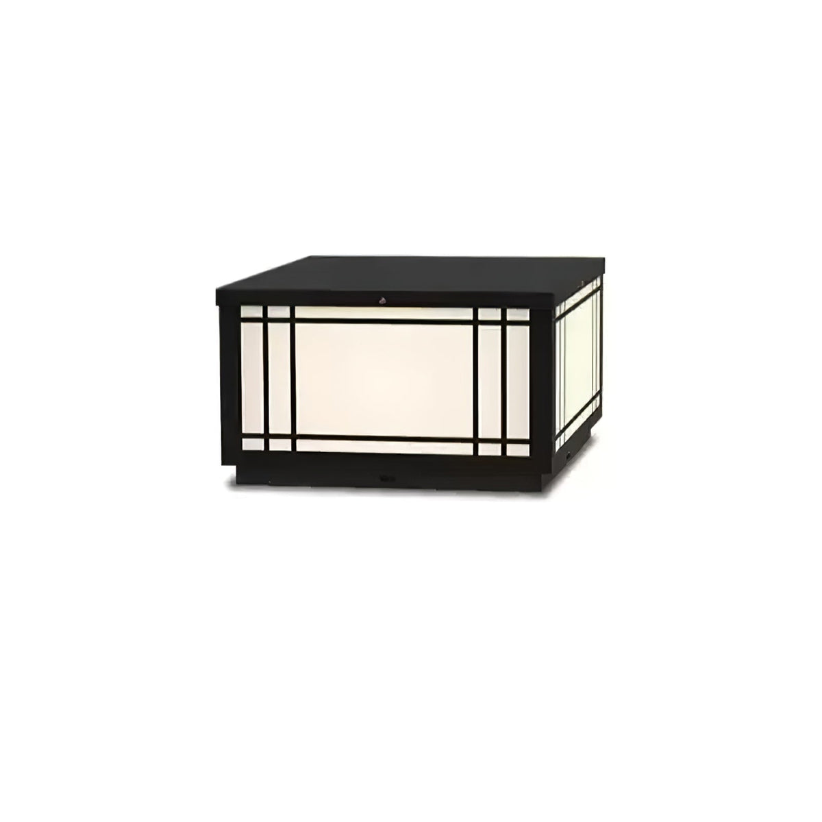 Harrison Solar Cube Outdoor Lantern – Modern Architectural LED Garden Light