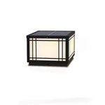Harrison Solar Cube Outdoor Lantern – Modern Architectural LED Garden Light