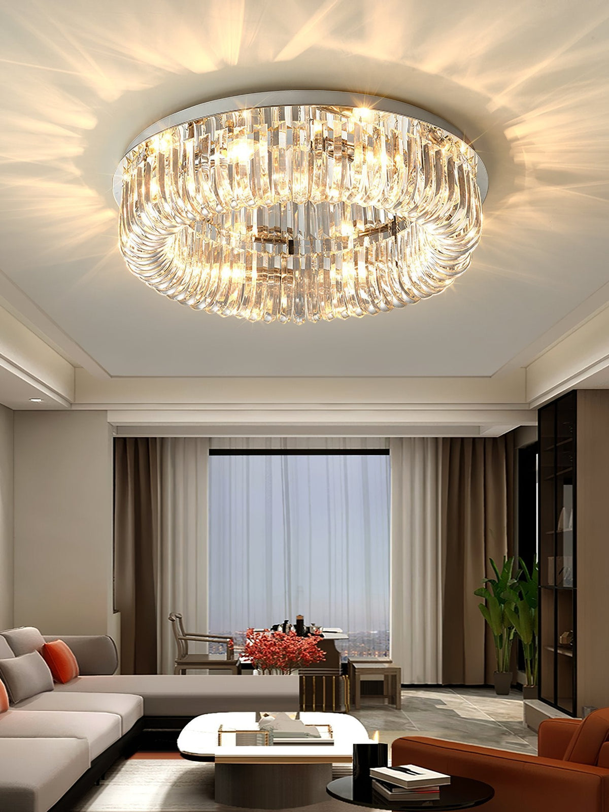 Haruyo Crystal Ceiling Light