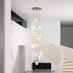 Harvest Alabaster Pendant Light – Natural Stone LED Chandelier