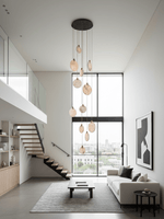 Harvest Alabaster Pendant Light – Natural Stone LED Chandelier