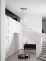 Harvest Alabaster Pendant Light – Natural Stone LED Chandelier