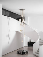 Harvest Alabaster Pendant Light – Natural Stone LED Chandelier