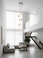 Harvest Alabaster Pendant Light – Natural Stone LED Chandelier