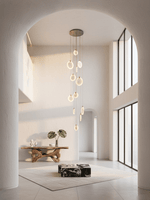 Harvest Alabaster Pendant Light – Natural Stone LED Chandelier