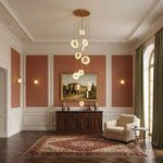 Harvest Alabaster Pendant Light – Natural Stone LED Chandelier