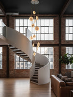 Harvest Alabaster Pendant Light – Natural Stone LED Chandelier