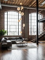 Harvest Alabaster Pendant Light – Natural Stone LED Chandelier