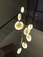 Harvest Alabaster Pendant Light – Natural Stone LED Chandelier
